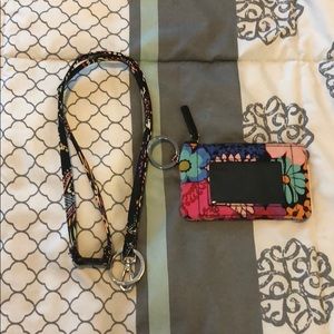vera Bradley ID change purse and lanyard